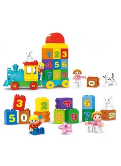 بيوينتي Number Train - Learn To Count, Building Block Kids Toy, Age 1.5+  (68 pieces)  - Image 3