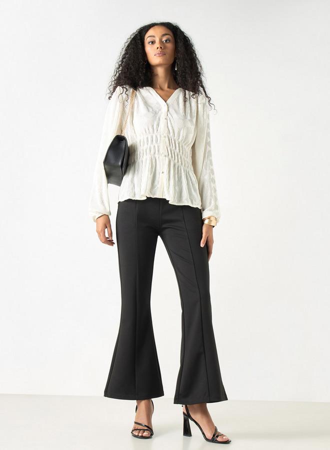 تواكستريمز بلوزة بياقة على شكل حرف  بأكمام طويلة من تو إكستريمز - Image 2