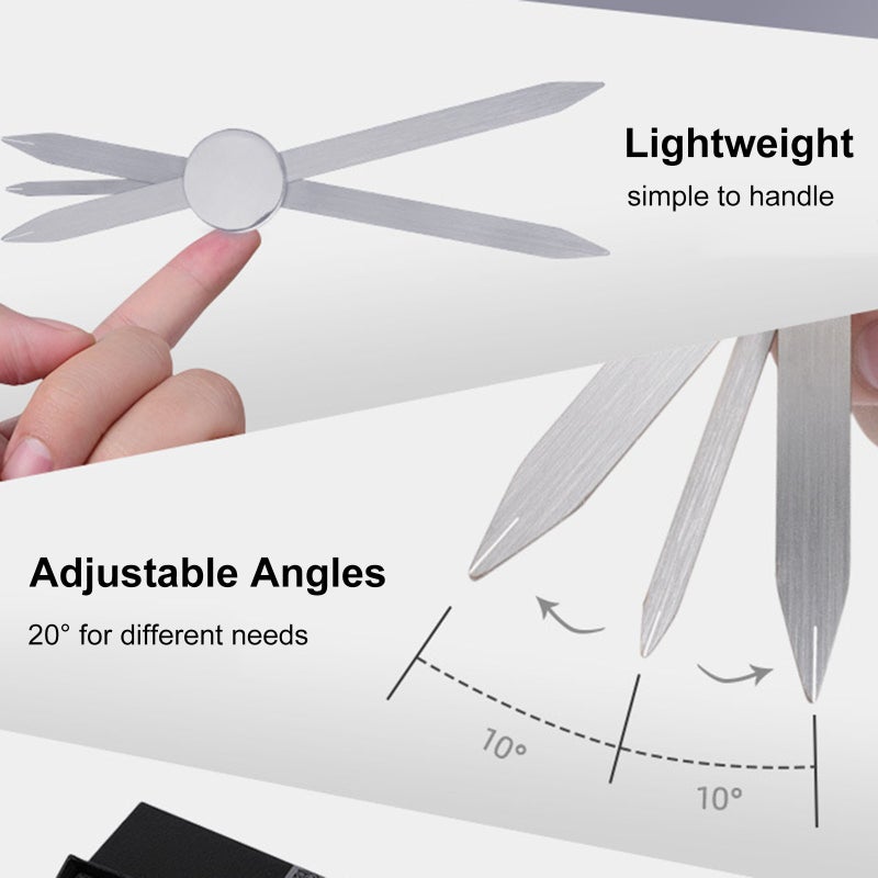 Eyebrow Ruler Stainless Steel Positioning Ruler Microblading Tattoo Stencil Gold Ratio Eyebrow Measure Tool for Eyebrow Tattoo Makeup - Image 2
