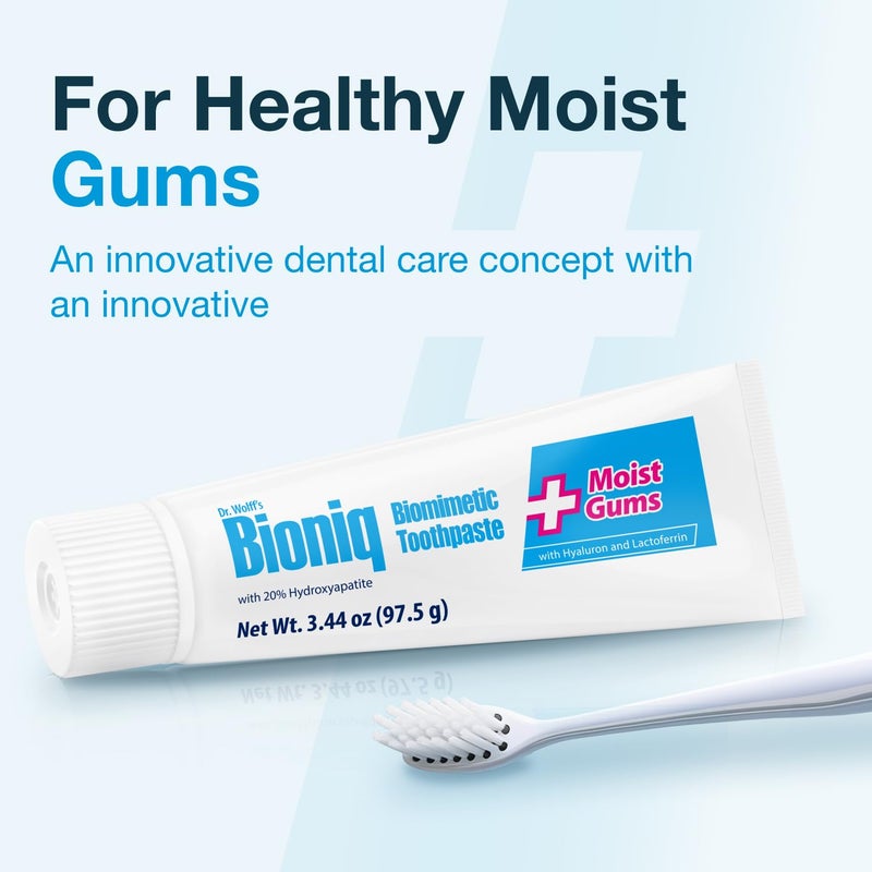 Bioniq Plus+ Gum Formula - 20% Hydroxyapatite Toothpaste, bioHAP and Fluoride Free Toothpaste for Daily Use, Clinically Tested - Our Expert for Enamel and Gum Care - 3 x 3.44 Oz - Image 4
