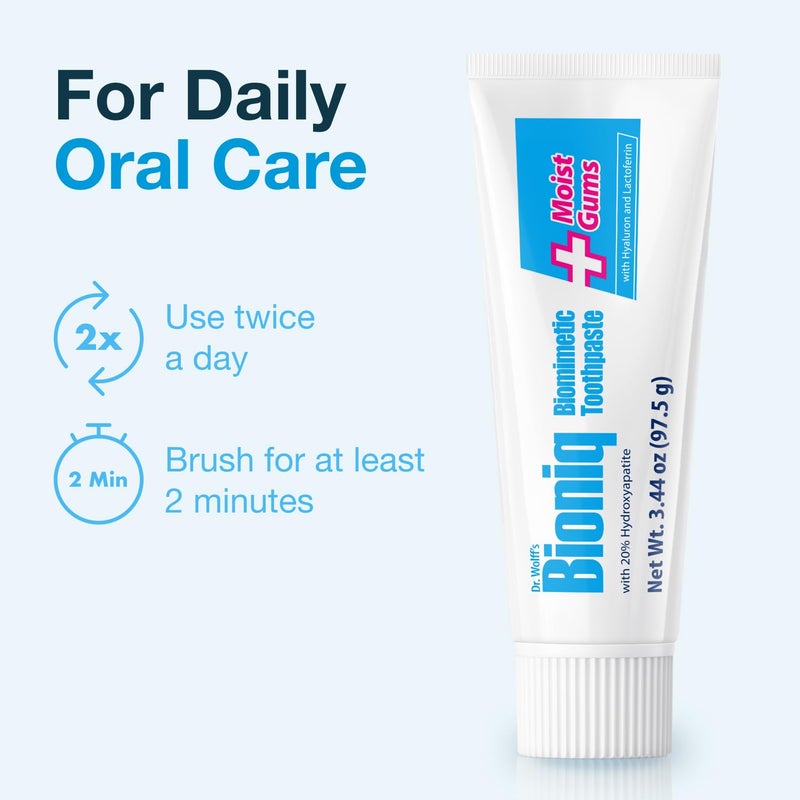 Bioniq Plus+ Gum Formula - 20% Hydroxyapatite Toothpaste, bioHAP and Fluoride Free Toothpaste for Daily Use, Clinically Tested - Our Expert for Enamel and Gum Care - 3 x 3.44 Oz - Image 5