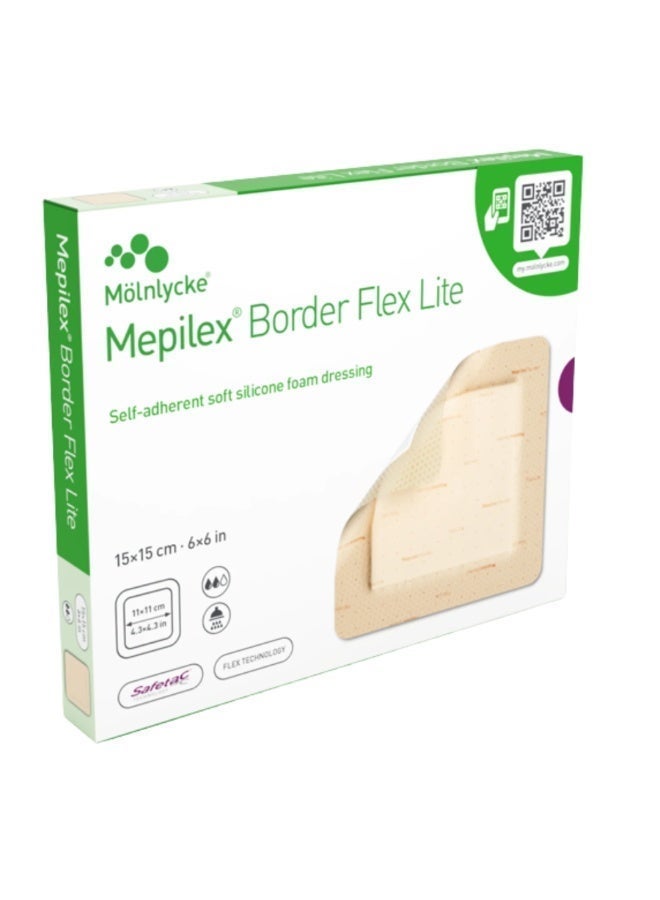 Molnlycke myplex adhesive, size 15cm*15cm, for difficult wounds and bed sores (box: five pieces) - Image 4