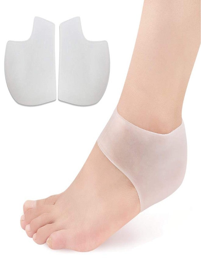 اس واي بي ال واقيات كعب من جل السيليكون من SYBL - حشوات للكعب - لتخفيف الألم - مقاس واحد - شفاف، وردي فاتح - Image 2