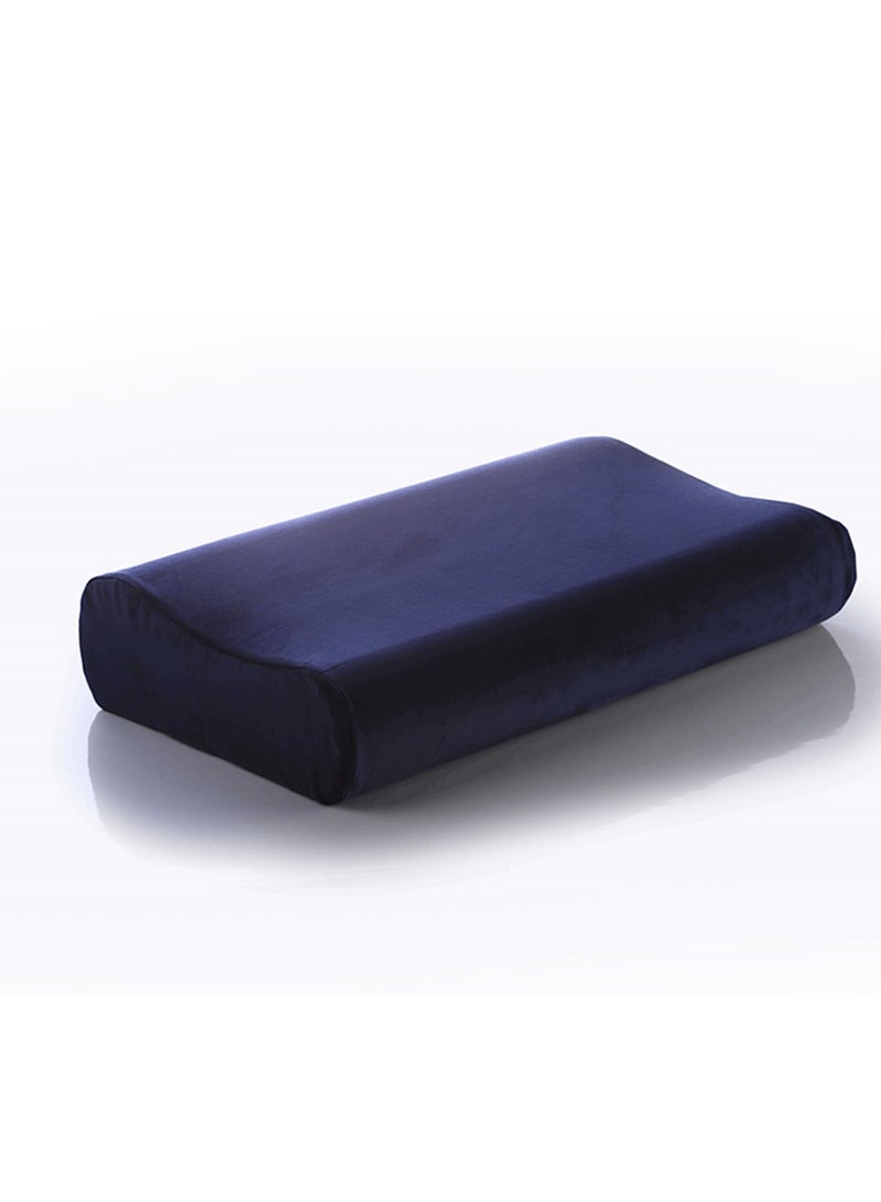 Max Comfort Comfortable medical pillow for the neck while sleeping, made of memory from Max Comfort, 60*30*11, navy blue  - Image 3