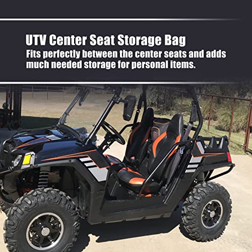 Goldfire Storage Shoulder Bags UTV Center Seat Tool Organizers Between Seat Bag 1680D RZR XP Accessories Compatible with Polaris Razor 570 800 S 900 1000 XP (Black Style) - Image 2