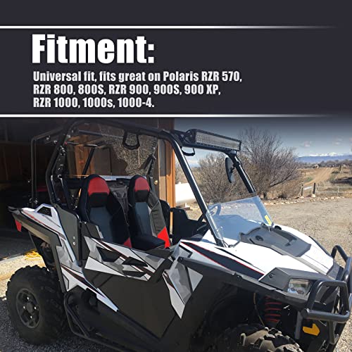 Goldfire Storage Shoulder Bags UTV Center Seat Tool Organizers Between Seat Bag 1680D RZR XP Accessories Compatible with Polaris Razor 570 800 S 900 1000 XP (Black Style) - Image 5