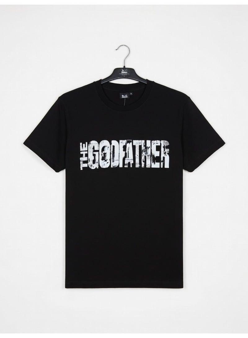 The Godfather تيشيرت رجالي بقصة عادية - Image 1