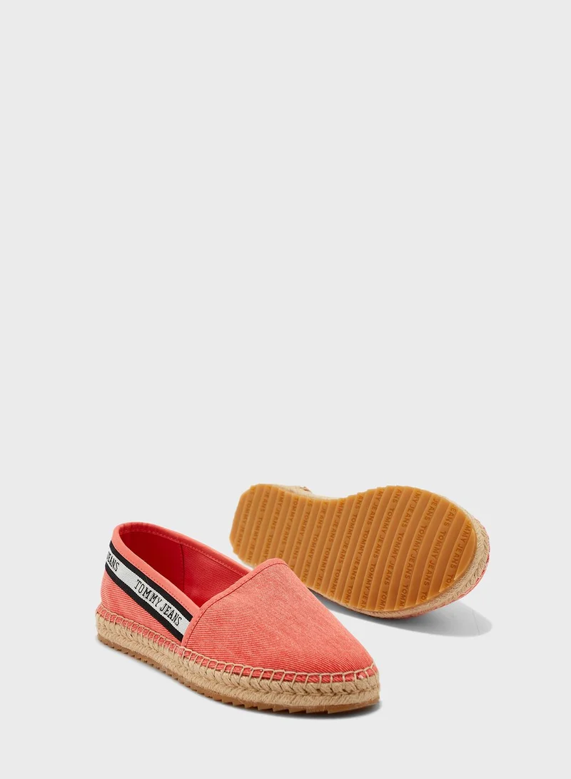 TOMMY JEANS Flatform Webbing Espadrilles