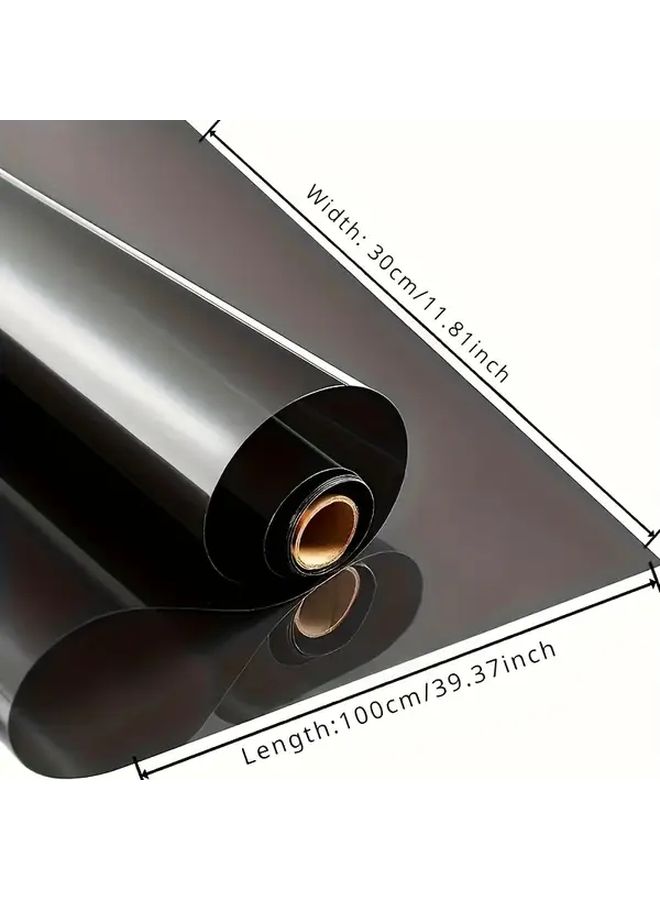 Black Privacy Window Film Roll Uv Protection Heat Insulating Car Office Home Window Stickers - Image 4
