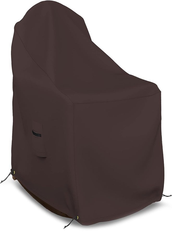 Covers & All Adirondack Chair Cover, 12 Oz Waterproof UV & Weather Resistant All Season Protector, Outdoor Furniture Cover with Air Vent & Drawstrings (36" W x 34" D x 32" H, Coffee) - Image 1