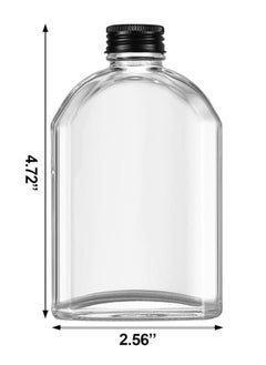 FUFU 12Pack 4oz Small Clear Glass Bottles with Lids  Mini Bottles with Caps, Small Glass jars Sample Bottles with Airtight Lid for Juice, Milk, Drinking  - Image 2