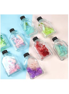 FUFU 12Pack 4oz Small Clear Glass Bottles with Lids  Mini Bottles with Caps, Small Glass jars Sample Bottles with Airtight Lid for Juice, Milk, Drinking  - Image 5
