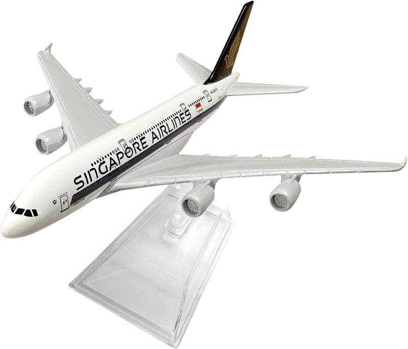AmigozZ Diecast Aeroplane Scale Model Only For Display, Size -16 Cm -A380 Singapore(Singapore Airlines), Multicolor - Image 5