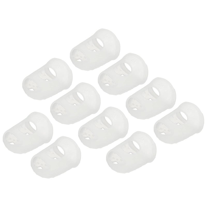 YOKIVE 10 Pcs Fingertip Protector Silicone Fingertip Covers Protect Fingers Great for Playing Guitar Sewing Cutting Transparent 25mm 1Inch