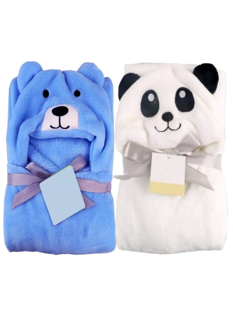 براندون الكل في 1، قبعات مضحكة فاخرة بغطاء للرأس، منشفة استحمام للأطفال، بطانية أطفال - Image 1