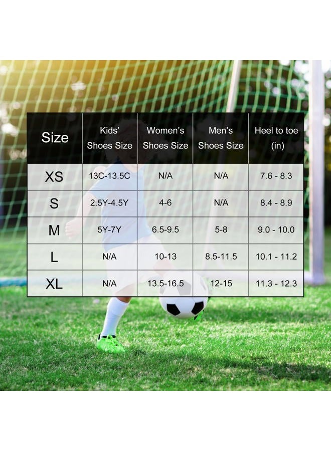 CWVLC Youth Soccer Socks 3 Pairs Girls Boys Volleyball Sport Team Athletic Knee High Long Tube Cotton Compression Socks Black Medium (5Y-7Y Youth/6-10 Women) - Image 4