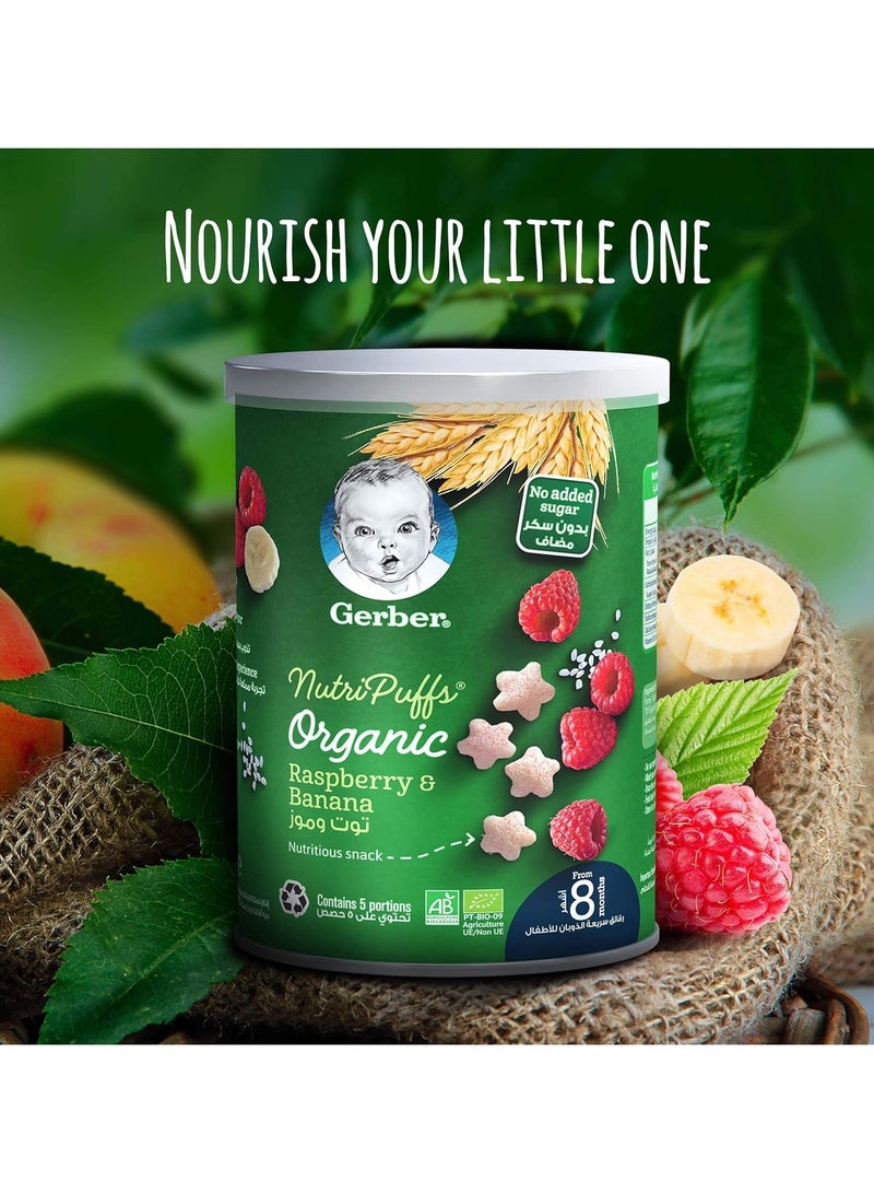 Gerber Organic Baby Food Raspberry And Banana 35g - Image 2