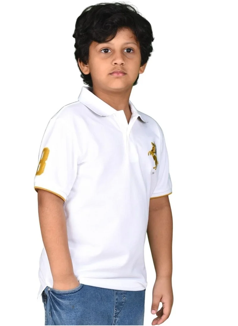 GIORDANO Junior Napoleon Polo - Signature White