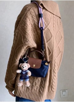 Longchamp Longchamp Women's Mini handbag,Crossbody Bags,Shoulder Bag Shoulder strap with buckle,Navy Classic Style  - Image 3