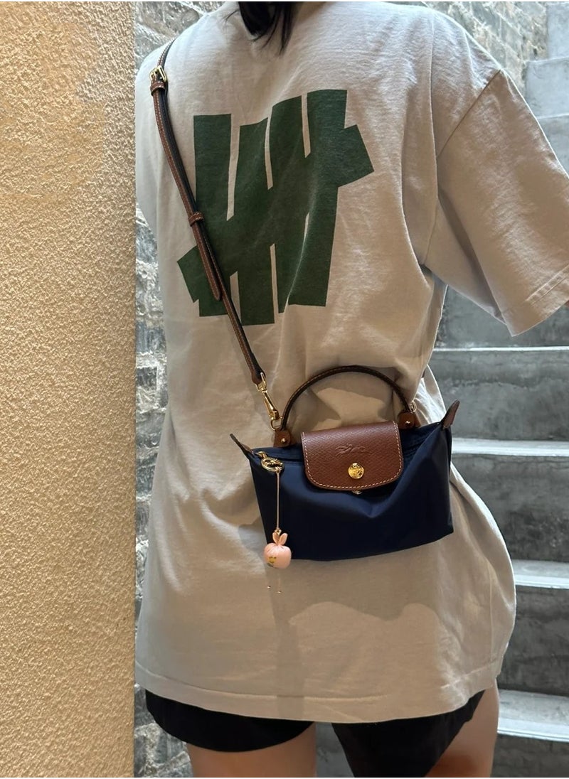 Longchamp Longchamp Women's Mini handbag,Crossbody Bags,Shoulder Bag Shoulder strap with buckle,Navy Classic Style  - Image 4