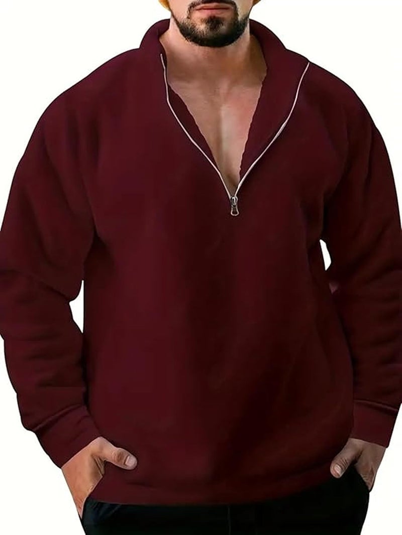 Lymio Hoodie|| Sweatshirt for Unisex || Unisex Hoodie and Sweatshirt (H-35-Marron-L) Maroon - Image 3