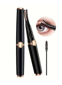 Rozino 1pc Intelligent Heated Eyelash Curler, 150mAh Rechargeable Lithium Battery, 3-Speed Adjustable, USB Charging, Portable Eye Makeup Styling Tool with Brush Head, Quick Curling & Beauty Enhancement  - Image 1