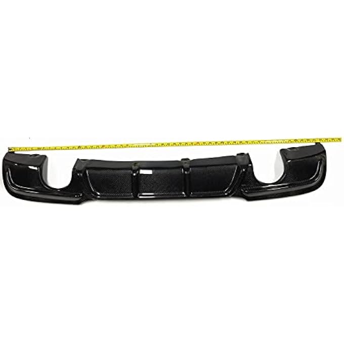 KUBYMOTO Rear Bumper Diffuser Lip for BMW E90 325i 335i M-Sport 2009-2012 Real Carbon Fiber - Image 2