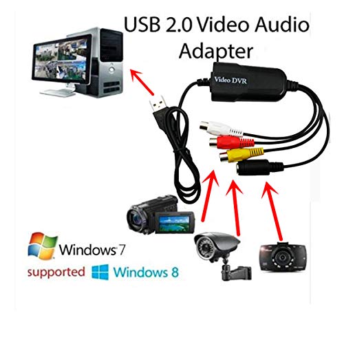 HDSUNWSTD Portable USB 2.0 AV/RCA Composite and S-Video Audio Video Capture Card Adapter VHS DVD - Image 5