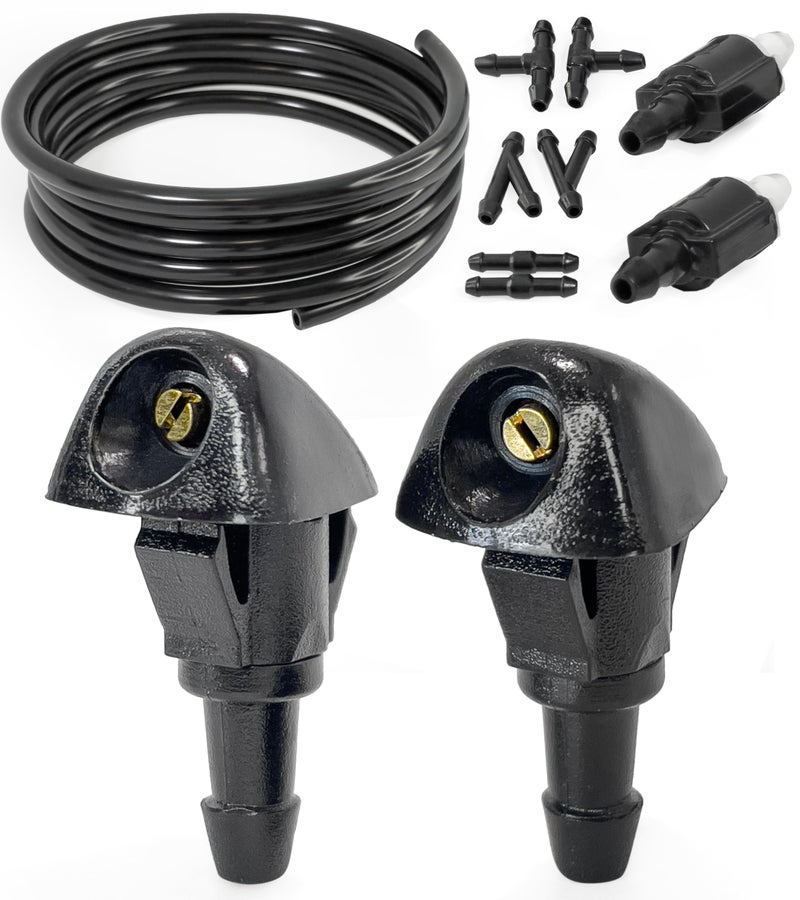 Click&Fit ClickFit Windshield Washer Nozzles Repair Kit compatible with Honda Civic 19872005 CRV 19982011 Fit 0108 Prelude 9701 HRV 9906 Acura TSX RL RSX Integra Wiper washer jets check valves - Image 2