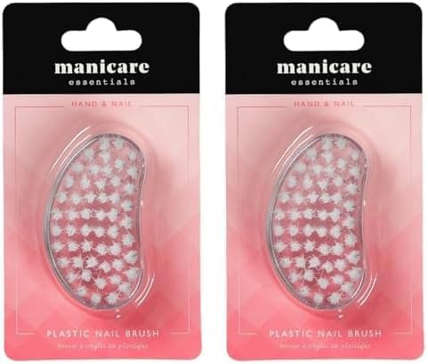 Manicare Plastic Nail Brush Hygienic Hand And Nail Cleaning Brush Scrubbing Brush To Clean Under Nail Dirt Grime And Grease Firm Strong Bristles For Use On Fingernails And Toenails - Image 1