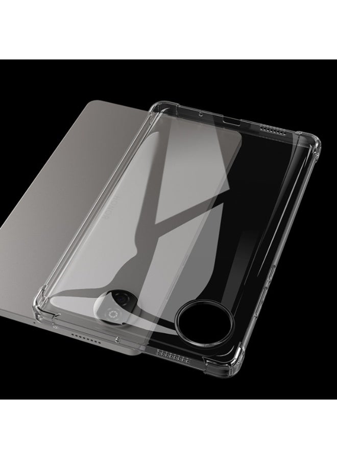 for Honor Pad 10 12.1-inch 2025 2-In-1 Thin Soft Tablet Protective Case, Anti Drop Protection, Anti Fingerprint, Durable, Easy To Clean And Install, Frosted Protective Case+Transparent Four Corner Anti Drop Protective Case（black+Clear） - Image 5