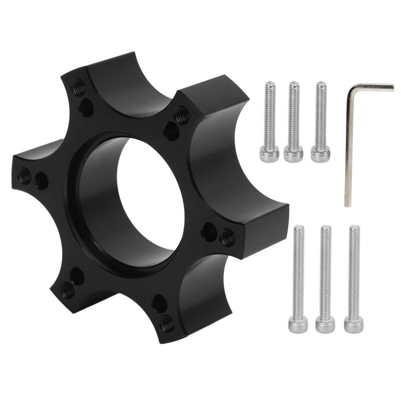 Steering Wheel Adapter Plate 70mm Hole Distance Aluminum Alloy For Thrustmaster T300RS - Durable Wheel Spacers Adapter Plate For 13-14 Inch Steering Wheel - Image 1