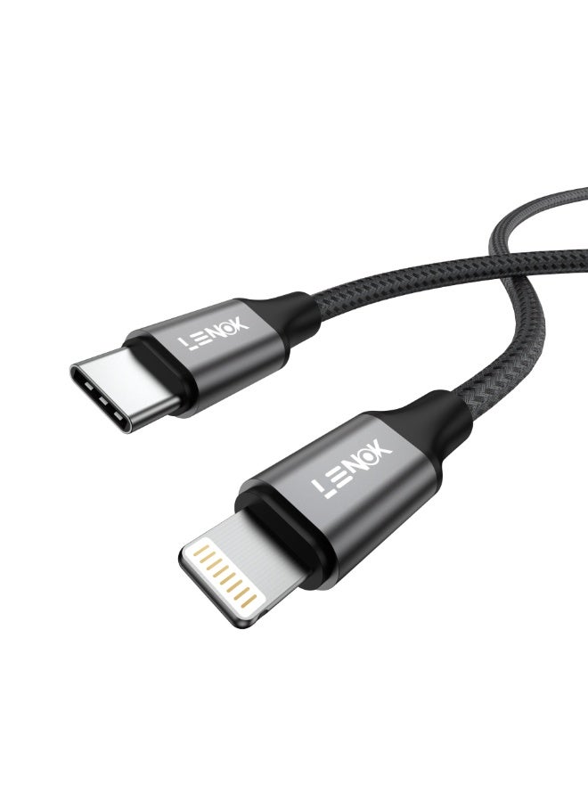 LENOK USB C to Lightning Cable iPhone Fast Charger USB C Power Delivery Type C to Lightning Nylon Braided USB C to Lightning Cable for iPhone 14 13 12 11 Pro Max X XS XR 8 7 6s Plus - Image 1