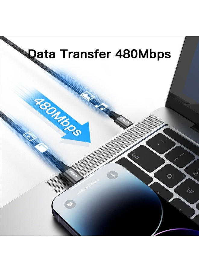 LENOK USB C to Lightning Cable iPhone Fast Charger USB C Power Delivery Type C to Lightning Nylon Braided USB C to Lightning Cable for iPhone 14 13 12 11 Pro Max X XS XR 8 7 6s Plus - Image 4