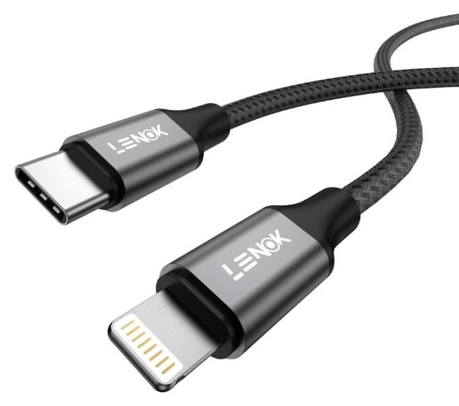 LENOK USB C to Lightning Cable iPhone Fast Charger USB C Power Delivery Type C to Lightning Nylon Braided USB C to Lightning Cable for iPhone 14 13 12 11 Pro Max X XS XR 8 7 6s Plus - Image 1