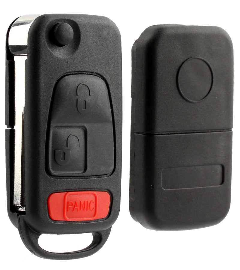 KeylessOption Replacement Keyless Entry Remote Fob Clicker Flip Key Shell Case - Image 2