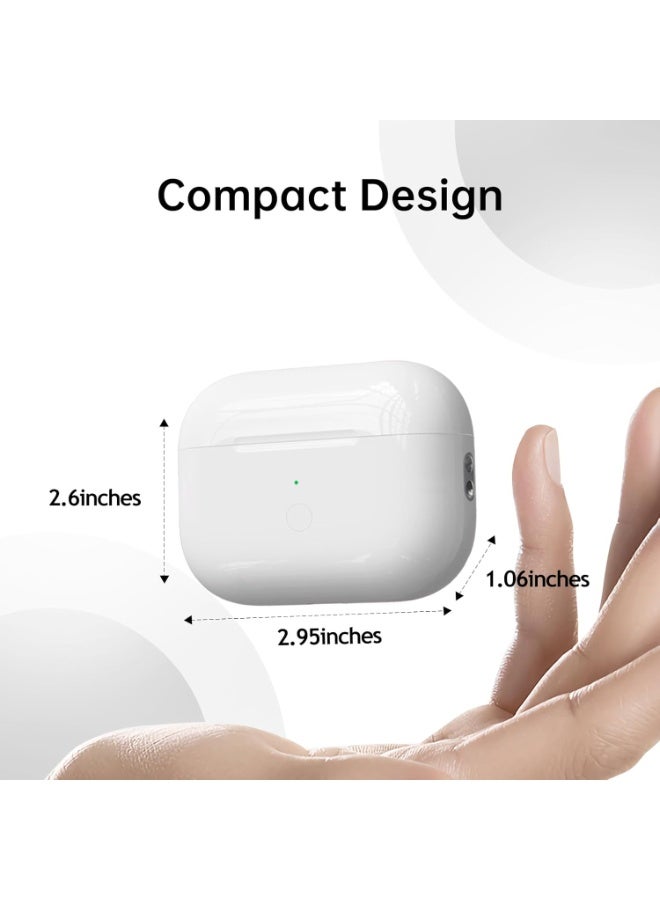 سماعة رأس لاسلكية - سماعات أذن ستيريو لاسلكية حقيقية (TWS) مع مكالمات صوتية عالية الدقة، وملاءمة مريحة داخل الأذن، وجودة صوت تشبه الأقراص المضغوطة، وعمر بطارية طويل وشحن سريع - Image 5