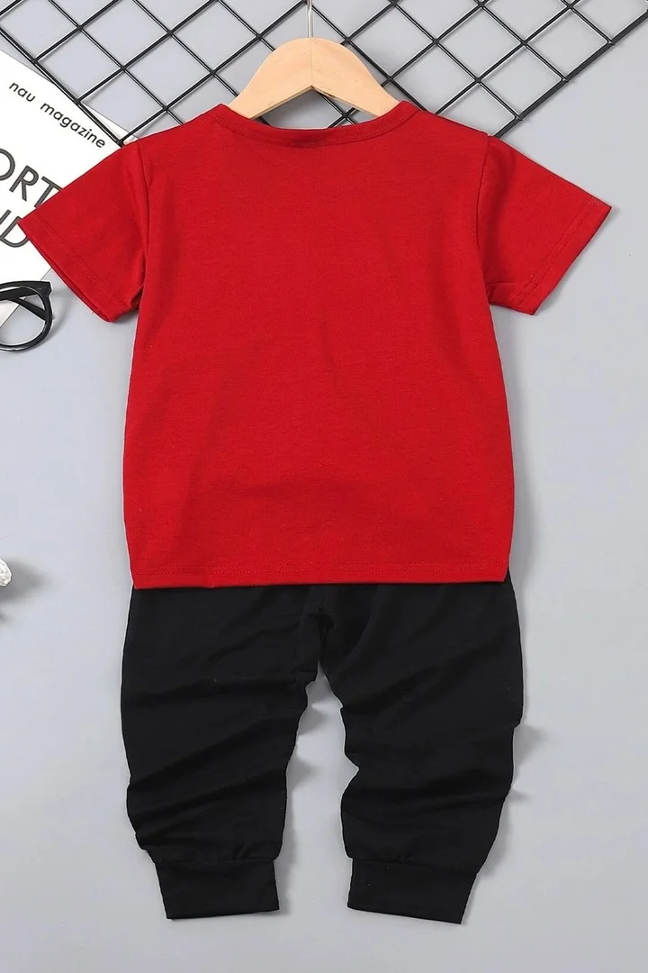 ONLYTRENDWEAR Childrens Paw Bottom - Top Tracksuit Set 3-4 Years Old Black
