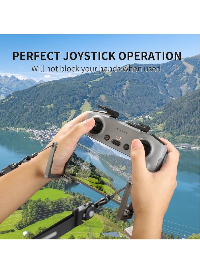 SYOSI Balance Lanyard for DJI RC RC2 Double Larer Leather Lanyard Neck Strap RC PRO Controllers Hands Free Remote Control Neck Strap for DJI Mini 4 Pro Air 3 2S Mini 3 3 Pro  - Image 3