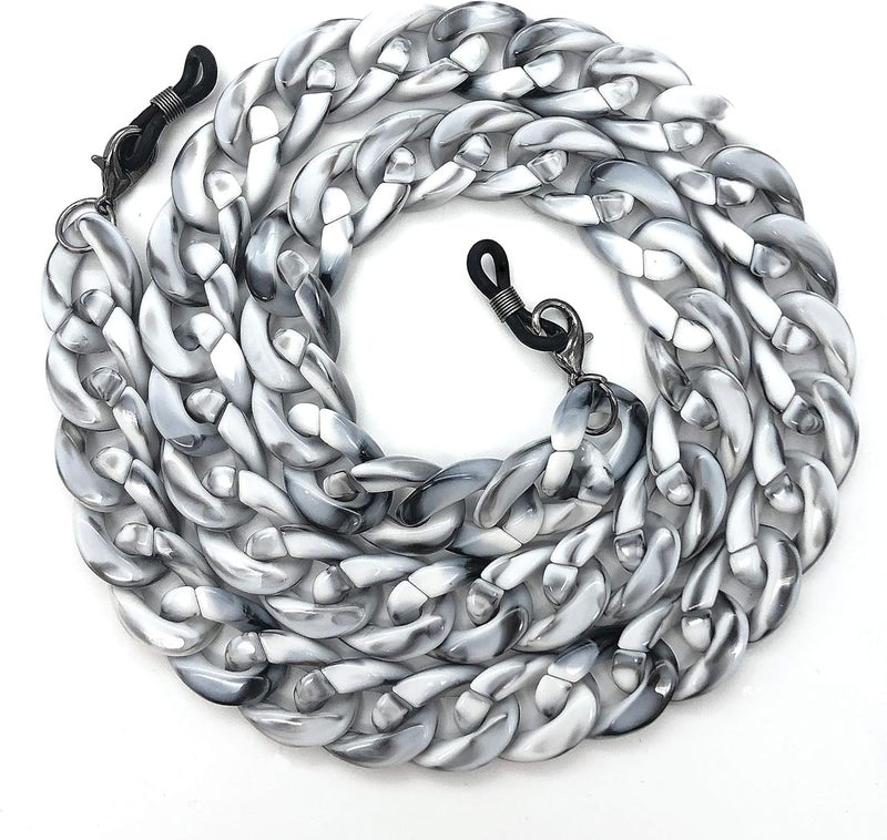 Decker Acrylic Eyeglass Chain Sunglasses Holder Eyewear Retainer Strap glasses hanging for Women - Image 2