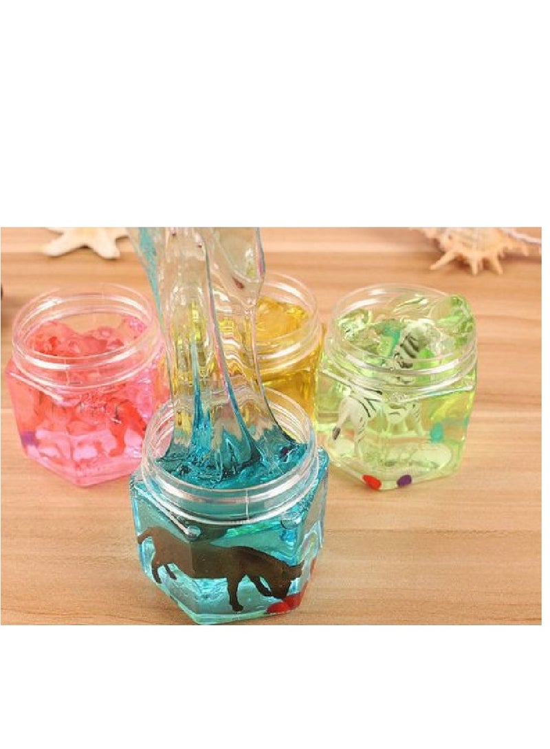 6 Pieces Of Crystal Mud Slime  MultiColored - Image 3