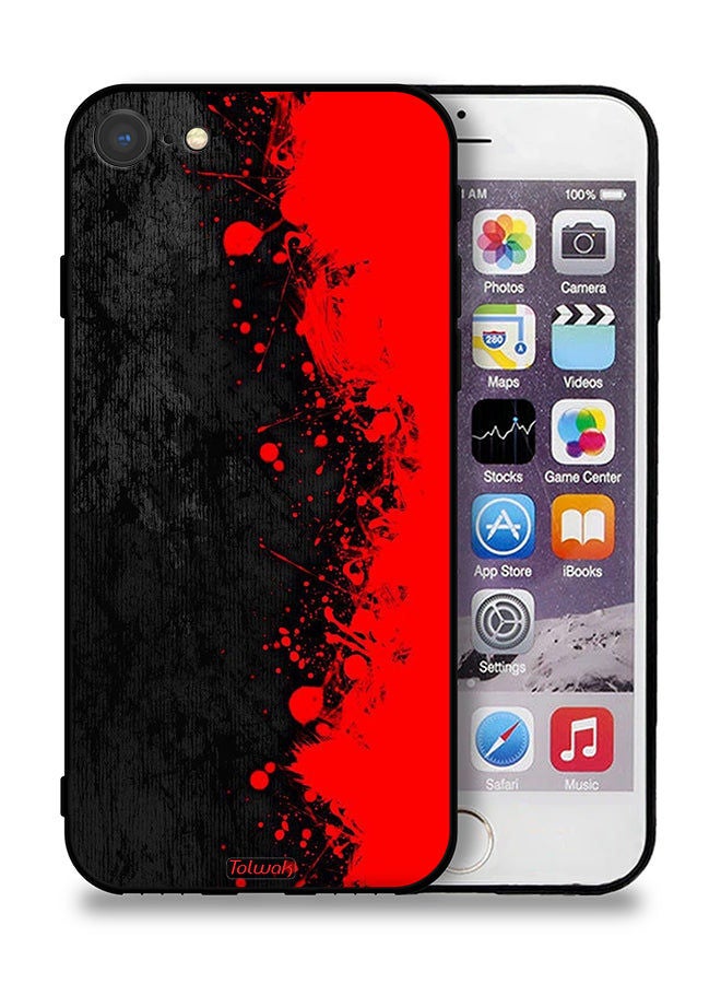 Tolwak Apple iPhone 8 Protective Case Paint Abstract Pattern - Image 1
