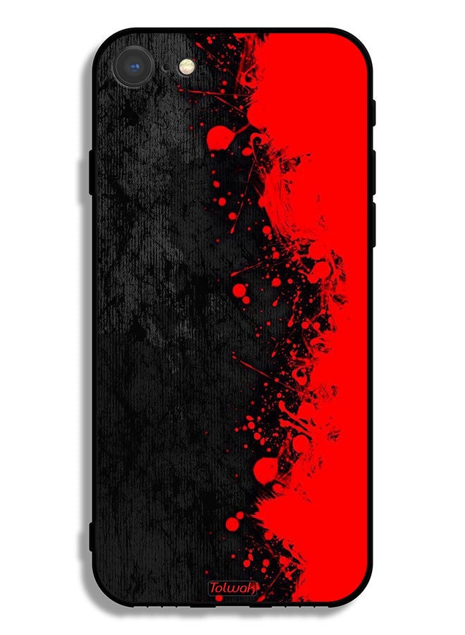 Tolwak Apple iPhone 8 Protective Case Paint Abstract Pattern - Image 2