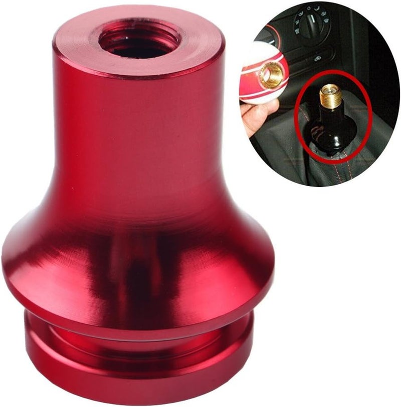 Dewhel Shift KNOB Boot Retainer/Adapter for Manual Gear Shifter Lever 10X1.25 (Red) - Image 4