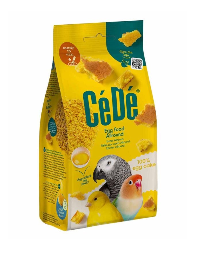 CeDe CéDé Egg Food Moist Allround 100% Egg Cake 120g – High-Protein Complementary Feed for Ornamental Birds - Image 1