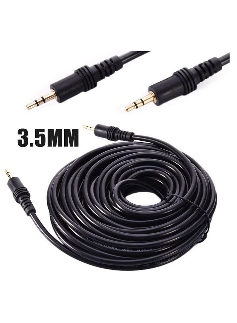 DKURVE Aux Cord - 3.5mm Male to Male Audio Jack(s) - Connect Smartphone, Mp3 Player, to Car/Auto Stereo or Speakers via Aux Audio Port (3M) - Image 3