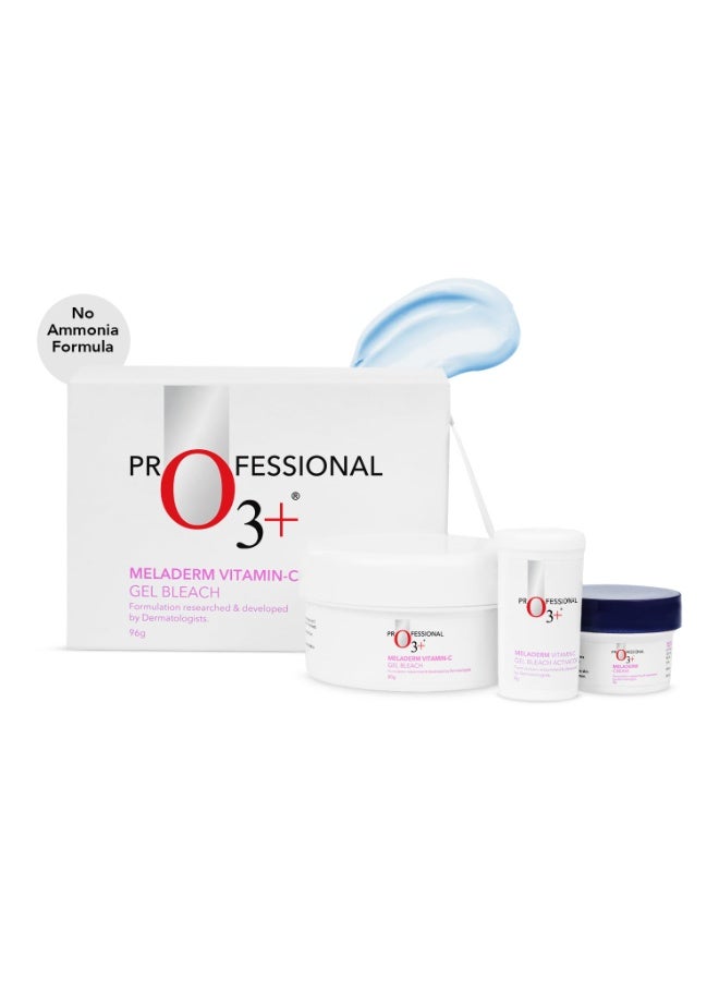 O3+ Meladerm Vitamin C Gel Bleach 96g for Skin Brightening Dull Skin | TAN Removal for Face, Suitable for Men & Women - Image 4