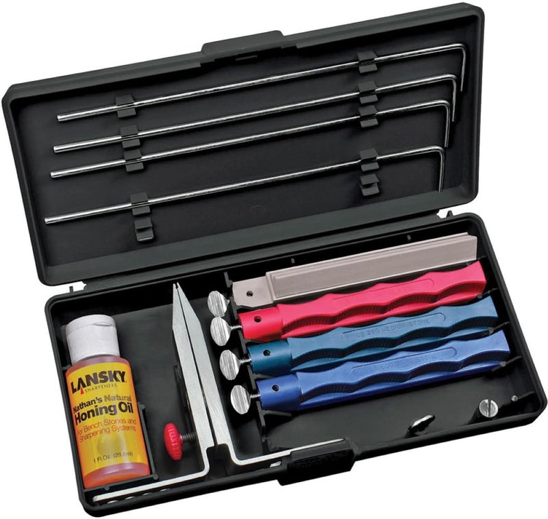 Lansky Sharpening Tool Universal 4 Stone System LKUNV Red, One Size - Image 4