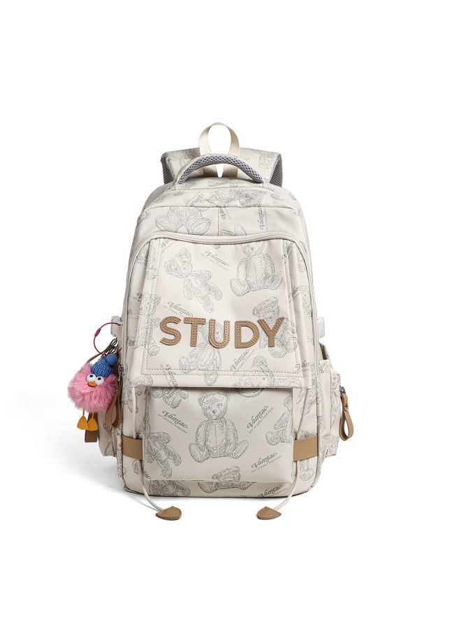 Viney Large Capacity School Backpack For Middle And Primary Students, Lightweight High-style Girls' Double Shoulder Bag, Outdoor Travel Laptop Bag For High School - Image 2
