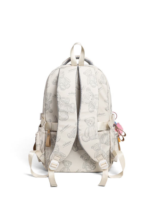 Viney Large Capacity School Backpack For Middle And Primary Students, Lightweight High-style Girls' Double Shoulder Bag, Outdoor Travel Laptop Bag For High School - Image 3